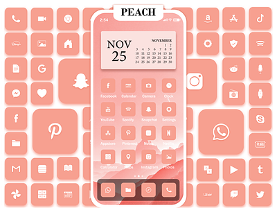 Peach App Icons