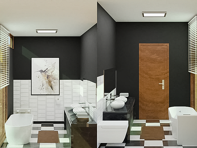 Modern Bathroom 3D 3d 3dart art bathroom blender blender3d graphic graphic design graphicdesign inteior interior design interiordesign modern
