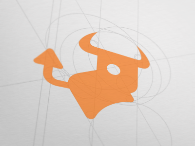 Niuniu bull logo vector