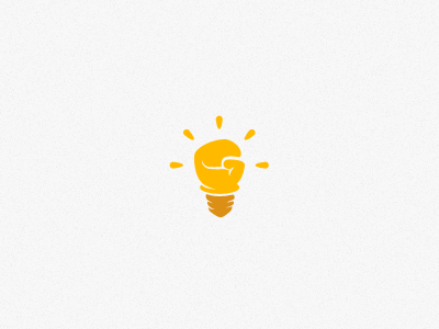 Realize It bulb fist logo photoshop