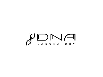 DNA laboratory logo branding chain dna identity laboratory logo logotype medical vector