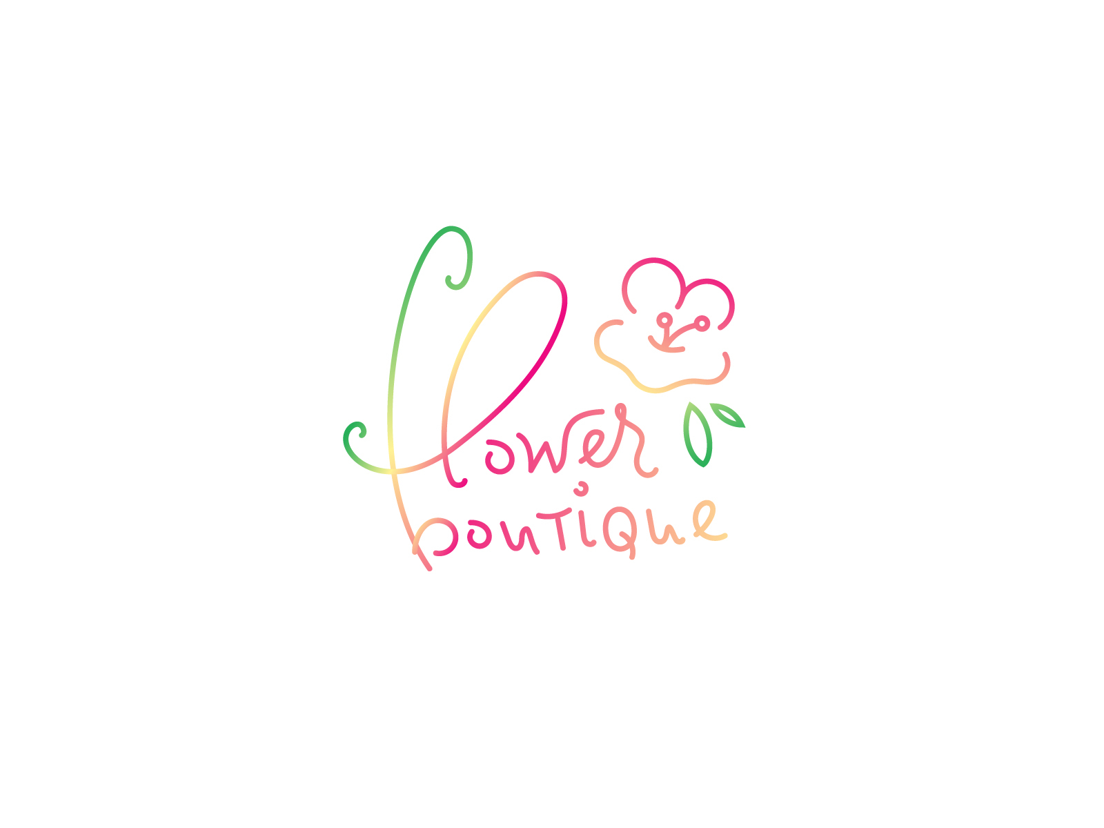 Flower boutique logo by Ilona Ivanova on Dribbble