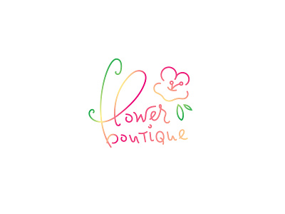 Flower boutique logo
