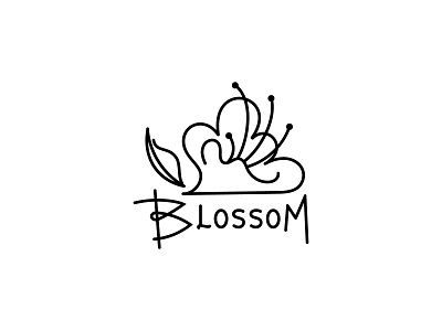 Floral logotype blossom branding buy design floral florist flower identity lettering logo logotype sell vector