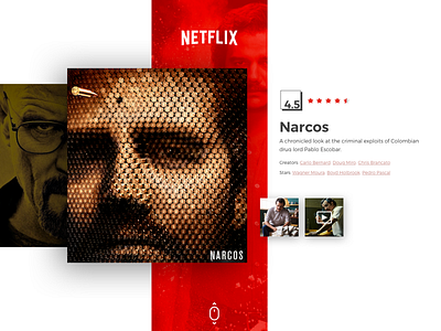 Netflix - Re-vamp #AboveTheFold experience gallery interface layout netflix playful red tv series ui ux video website