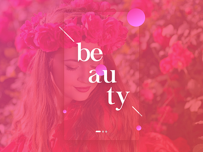 Beauty - Playing With Elements android beauty clean elements ios mobile onboarding pink placement tutorial ui