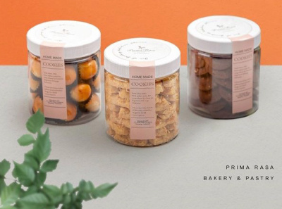 Label Cookies Mini Primarasa design graphic design label packaging