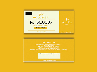Gift Voucher Primarasa card design gift graphic design voucher