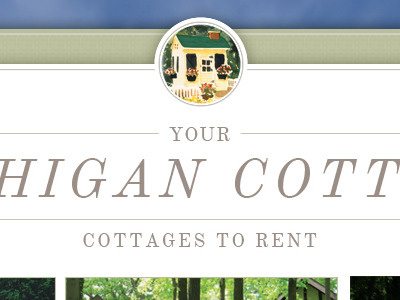 Your Michigan Cottage cottage summer typography website