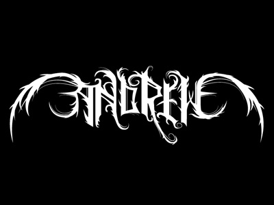 Black metal logo of my name logo metal