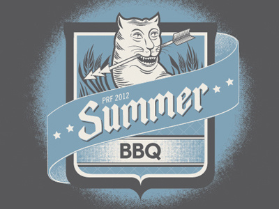 PRF Summer BBQ Poster banner crest illustration