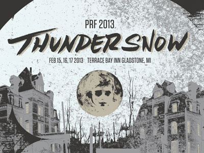 Thundersnow Music Fest Poster gigposter screenprint