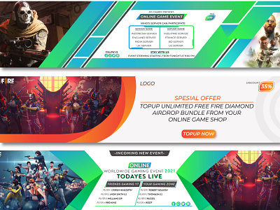 Gaming Web Banner Design by Shofikur Rahman on Dribbble