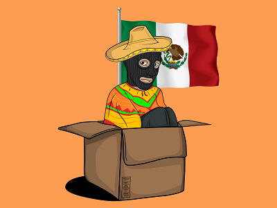 Mexican thief NFT character design