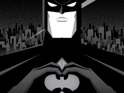 I Heart Gotham batman darkknight design gotham illustration poster print screenprint