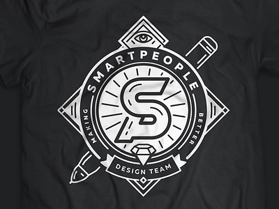 SPD T-shirt Print Black design eye logo pen t shirt