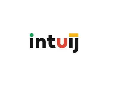 intuij logo branding logo typography