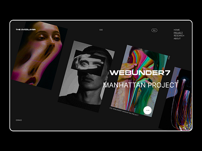 Slider project awwwards inspiration interface landing page project slider typography ui webdesign webflow