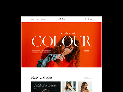 Mura Boutique | Redesign website #2 awwwards fashion inspiration interface main page project typography ui webflow