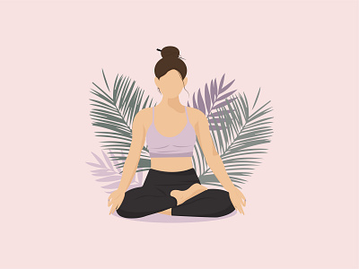 Yoga, FaceLess adobe illustrator body design faceless health illustration meditation poster relax relaxation yoga