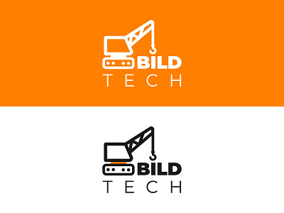 Logo "BILD TECH" special equipment for building adobe illustrator build building car design graphic design illustration logo technic