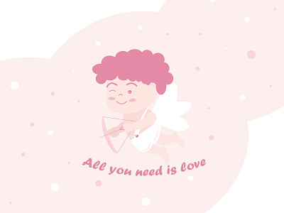 Cupid, illustration for packaging