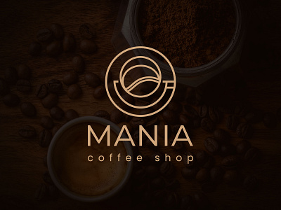 MANIA. Logo for a coffee shop.