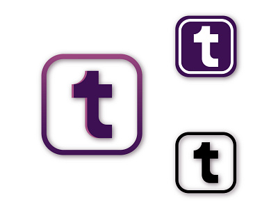 Design a new Tumblr app icon № 1 adobe illustrator design graphic design illustration logo tumblr vector ум