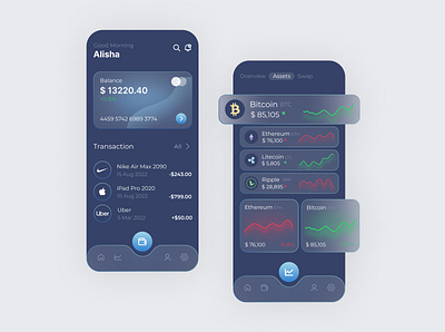 Blockchain Tax App app applicationdesign applications design ios mobile ui uiux ux vector
