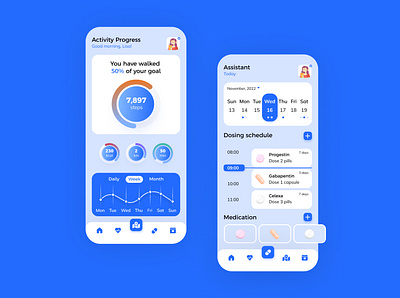 Health App app application applicationdesign applications branding design graphic design ios mobile ui ux