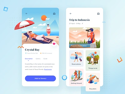 Vacation Itinerary App app clean design flat icon illustration interface ios itinerary minimal mobile simple sketch ui ux vacation web website