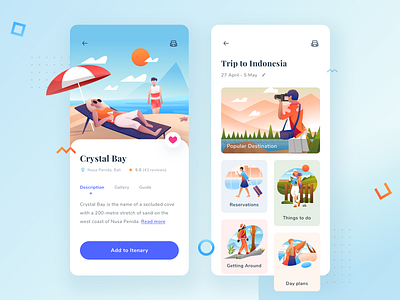 Vacation Itinerary App app clean design flat icon illustration interface ios itinerary minimal mobile simple sketch ui ux vacation web website