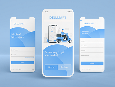 Sign in – Sign up form - Mobile UI app branding design icon illustration logo typography ui ux vector