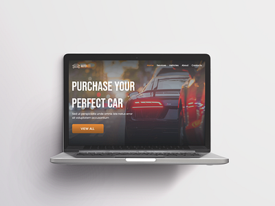 Car Dealer website UI branding design ui web