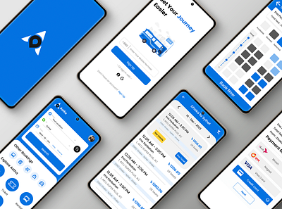 Bus Ticket Booking App | UI Design app booking app branding bus booking app design graphic design ticket booking app ui ux