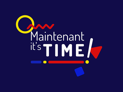 Maintenant it's time - (2nd proposition) branding logo logo design
