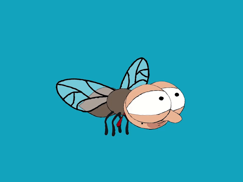 Mr. Bean - Modo Flies 2d adobe aftereffects animal animation animator artist artwork blue cgi character designer design fly graphic design modorby moho motion graphics mr. bean nft vfx