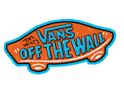 OFF THE WALL LOGO funart logo skate sneakers vans