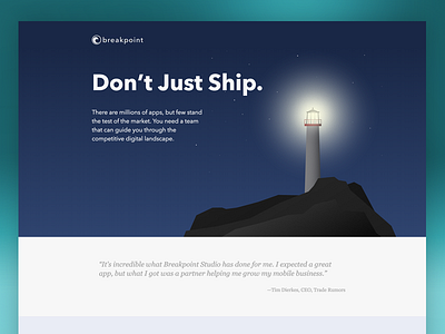 Breakpoint Studio Web Landing Page