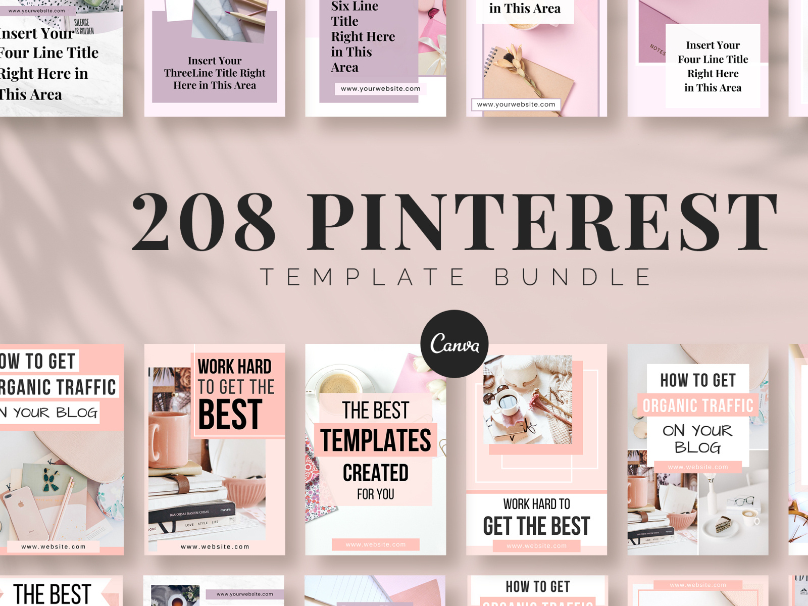 Pinterest Template Bundle by Snapybiz on Dribbble