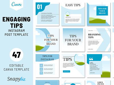 Engaging Tips Instagram Post Template engaging templates