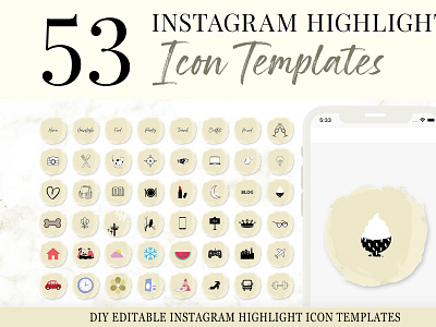 Instagram Highlight ICON Template - Snapybiz instagram highlights