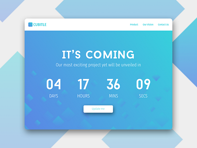 Countdown Timer - DailyUI - Day014