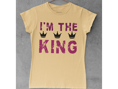 I'm The King T-shirt Design design mockup tshirt tshirt designs tshirt for boys