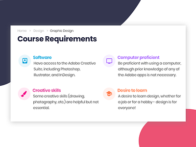 Online Learning Course Part 2 design ui web