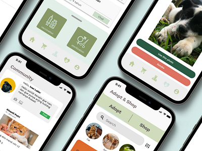 Hevvan - Pet Care App UI Design ui