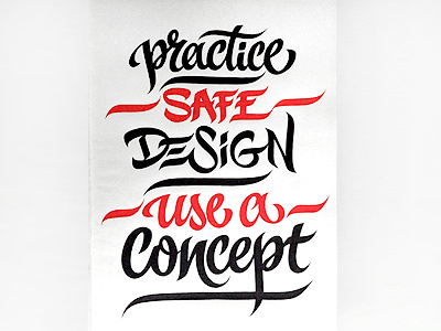 Practice safe design - use a concept