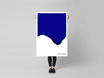 Sea Ice, extent — Arctic art print branding data dataviz design illustration poster typography