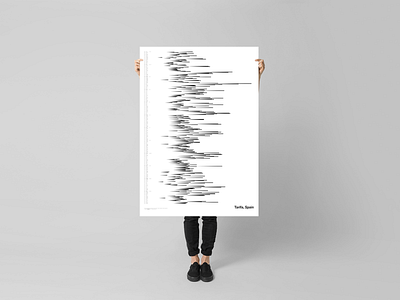 Behind Wind, Tarifa — White Version art print branding data dataviz design graphic design illustration infographics logo poster typography ui