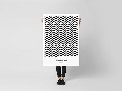 Río de Janeiro — Copacabana. Special Edition art print branding data dataviz design illustration logo poster typography ui